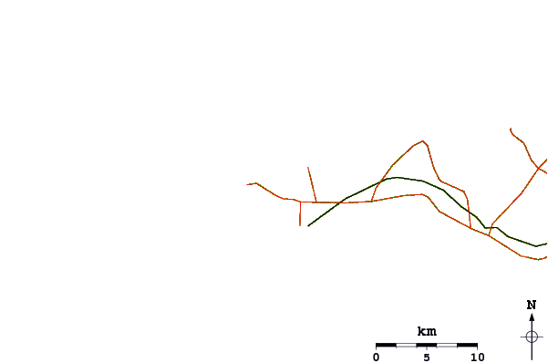 Roads and rivers around Yoff Beach