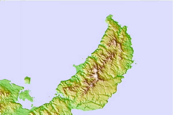 Surf spots located close to Yona Bay