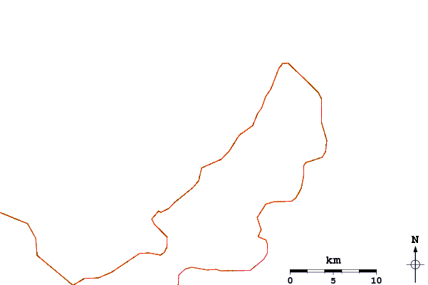 Roads and rivers around Yona Bay