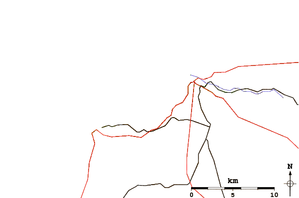 Roads and rivers around Yport