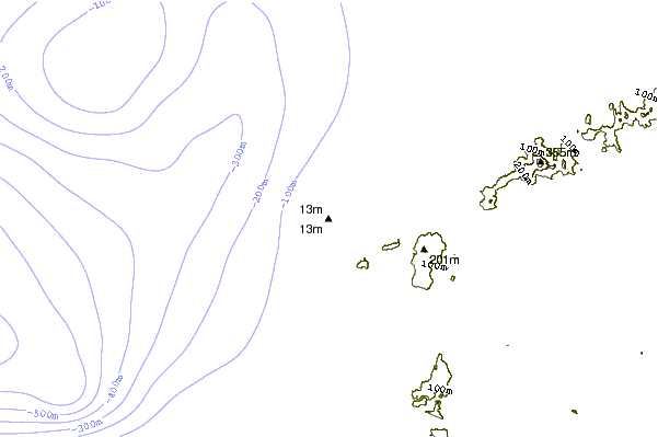 Shoreline around Zampa (Inside)