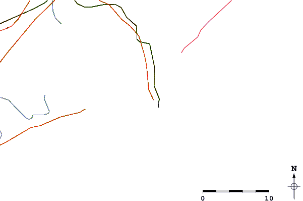 Roads and rivers around Zanja Honda