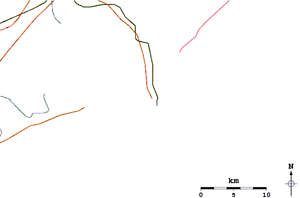 Roads and rivers around Zanja Honda