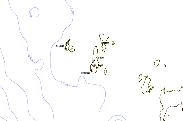 Shoreline around Islote Zarate