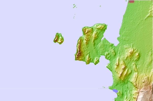 Surf spots located close to Islote Zarate