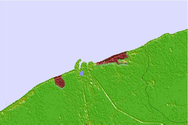 Surf spots located close to Zeebrugge