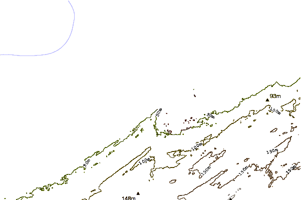 Shoreline around Zeneta