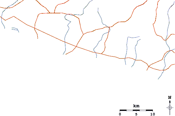 Roads and rivers around Zepotonengo