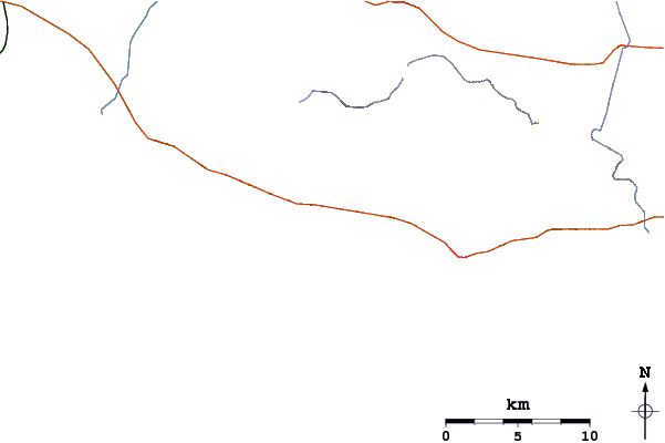Roads and rivers around Zero