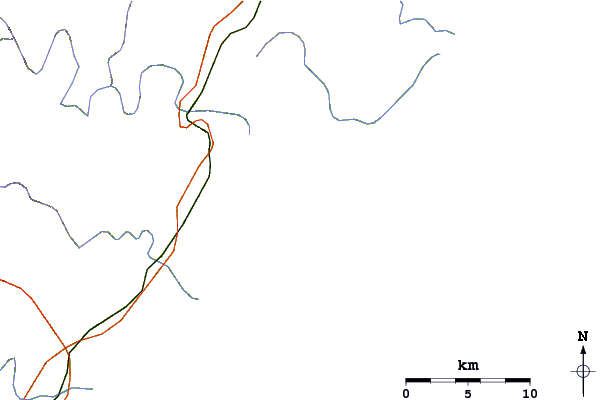 Roads and rivers around Zinkwazi