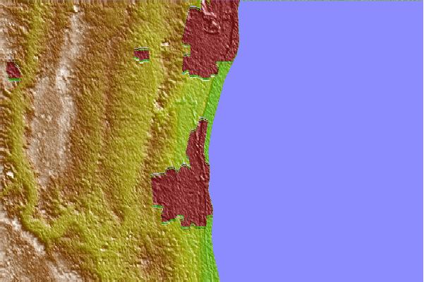 Surf spots located close to Zion