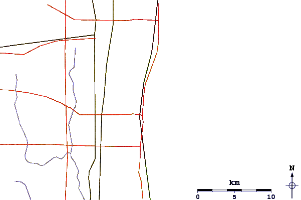 Roads and rivers around Zion