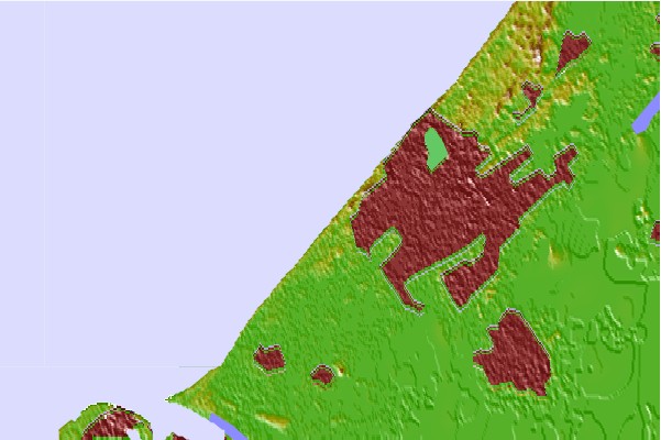 Surf spots located close to Zud