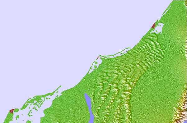 Surf spots located close to Al Hamra - Ras Al Khema