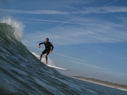 messing around in the water, Llangennith photo
