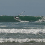 Windsurfer at Lostmarch Beach, Lostmarc'h