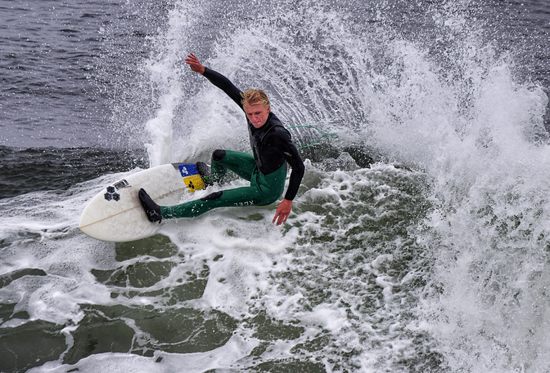The Slot at Santa Cruz, Steamer Lane-The Slot