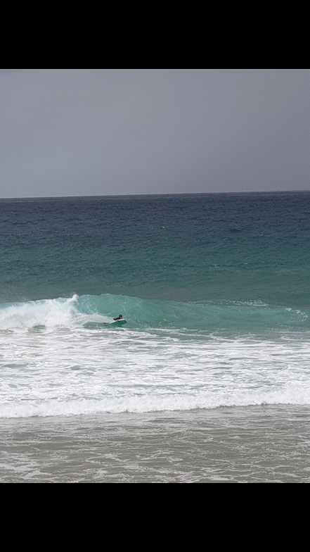 Javier bodyboard, Playa de Andrin