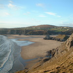 Pobbles and Three Cliffs, Pobbles Beach