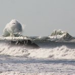 Backwash on the south rocks, El Transito