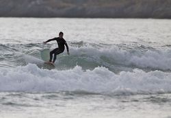 Evening tide - Newgale photo