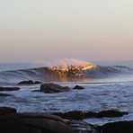 Jose Ignacio, offshore, at sunset