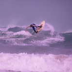 NEWQUAY TOWN BEACH SURFER DEC 2011 