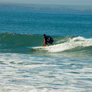 Surfer at newgale beach