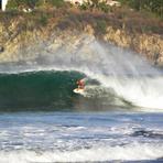 Tube ride in the morning, Zicatela