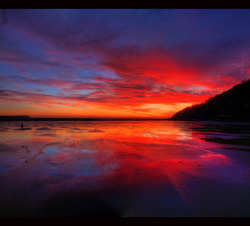 If horizons collide...., Oxwich Bay photo