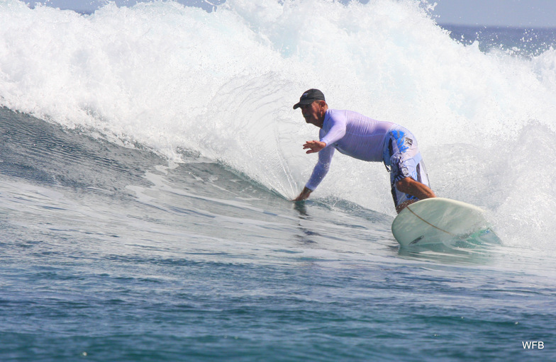 Billy heading for the lip, Nusa