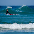 Surf-rescue en Sabón, Playa de Sabon