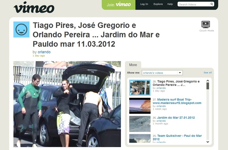 'SACA' Tiago Pires, Jose Gregorio & Orlando Pereira surf Paul do Mar