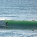 Second day of fading swell, Wainui Beach (Pines)