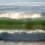 Duck dive, Wainui Beach (Pines)
