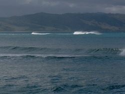The Spit at high tide, Mahia Spit photo