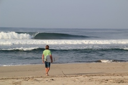 Facing the first break of Mandiri, Krui photo