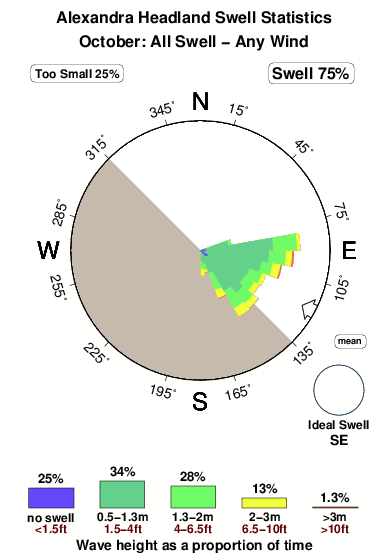 Alexandra headland.surf.statistics.october