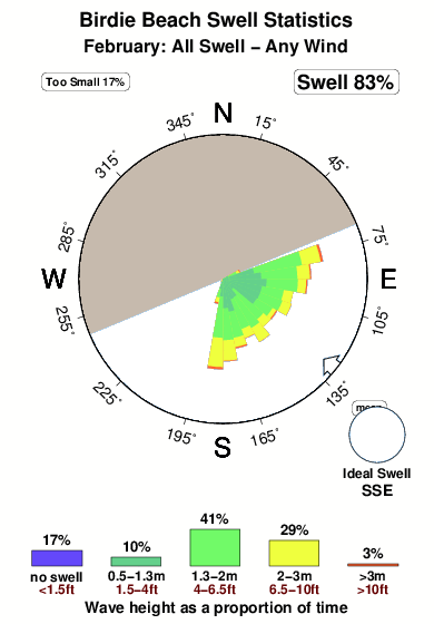 Birdie beach.surf.statistics.february