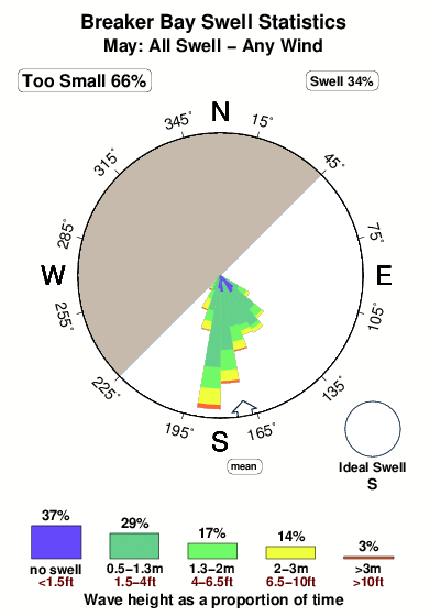 Breaker bay.surf.statistics.may