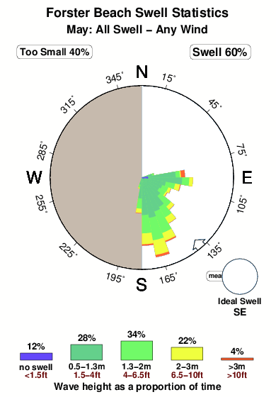 Forster beach.surf.statistics.may