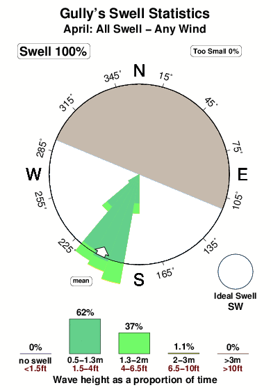 Gully s.surf.statistics.april