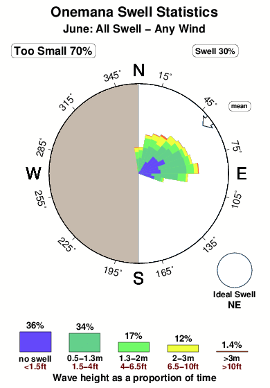 Onemana.surf.statistics.june