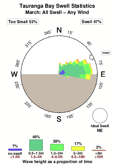Tauranga bay.surf.statistics.march