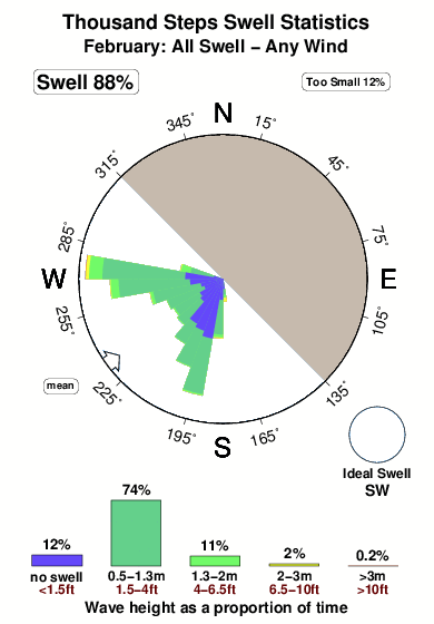 Thousand steps.surf.statistics.february