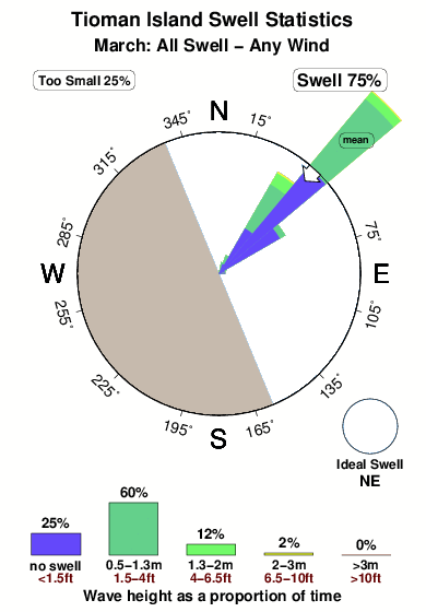 Tioman island malaysia.surf.statistics.march