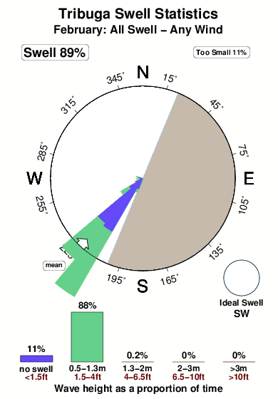 Tribuga.surf.statistics.february