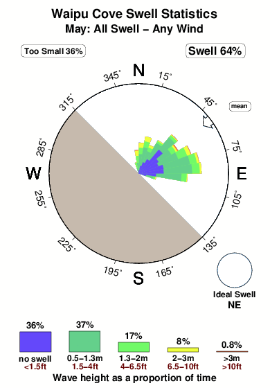Waipu cove.surf.statistics.may