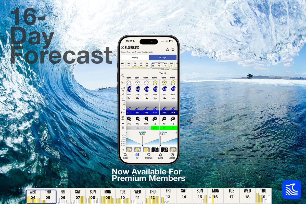 Surf-Forecast Premium Launches 16-day Forecast and New, Improved Modelling