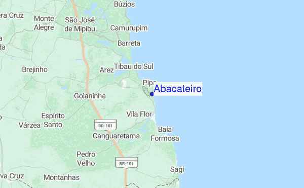 Abacateiro Location Map